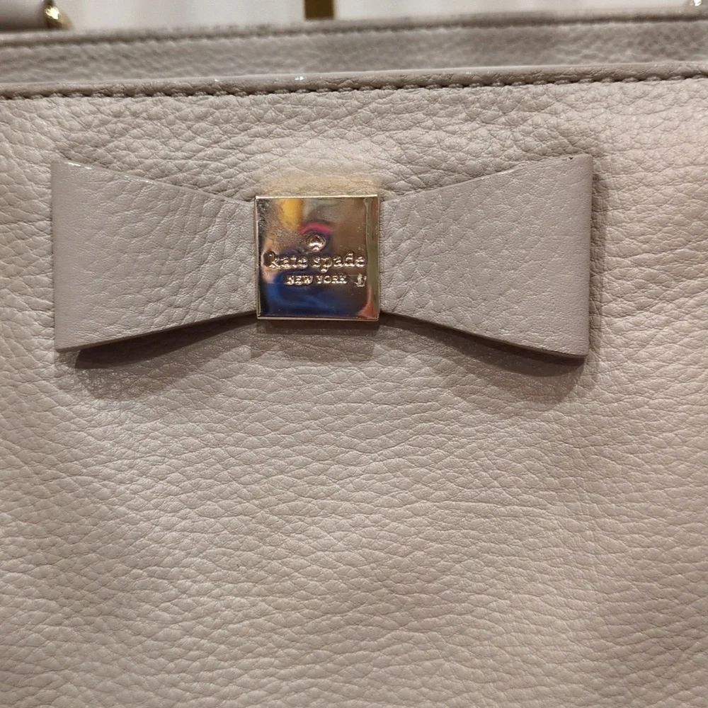 Kate Spade PROJECT Renny Drive Francis in clocktower Taupe Bag STORYBOOK Lining - Picture 3 of 15